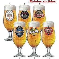 Taça 330ml Avulsa Royal Beer Rotulos Sortidos